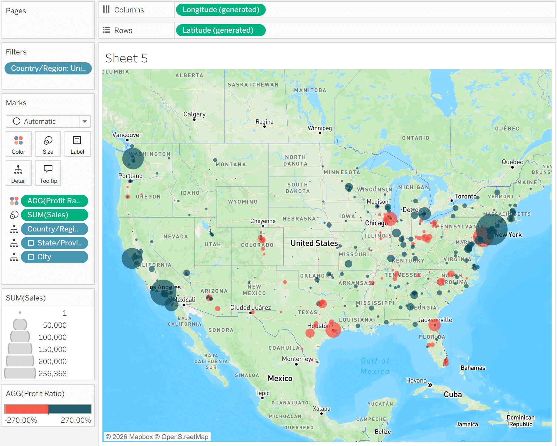 Final Tableau Map with Custom Mapbox Street Style
