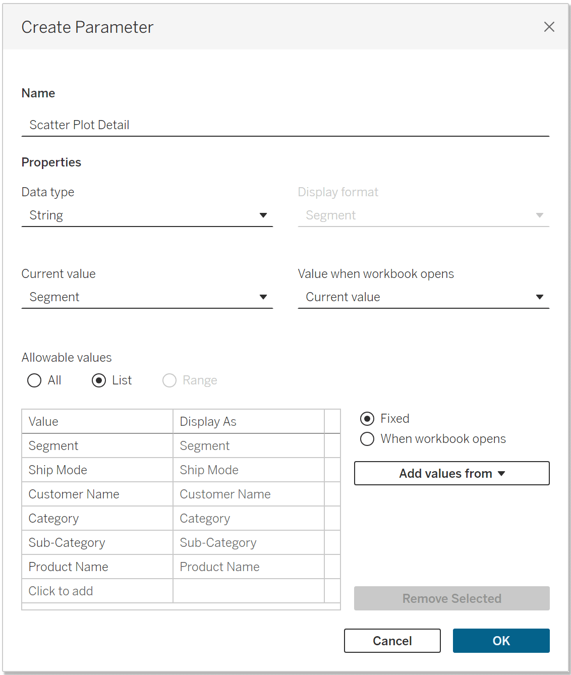 Scatter Plot Detail String Parameter_new UI
