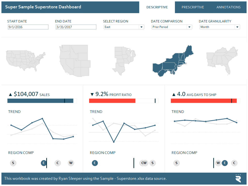 How to make a global filters tab in Tableau