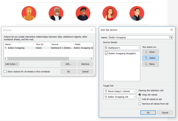How to do “Button Swapping” in Tableau
