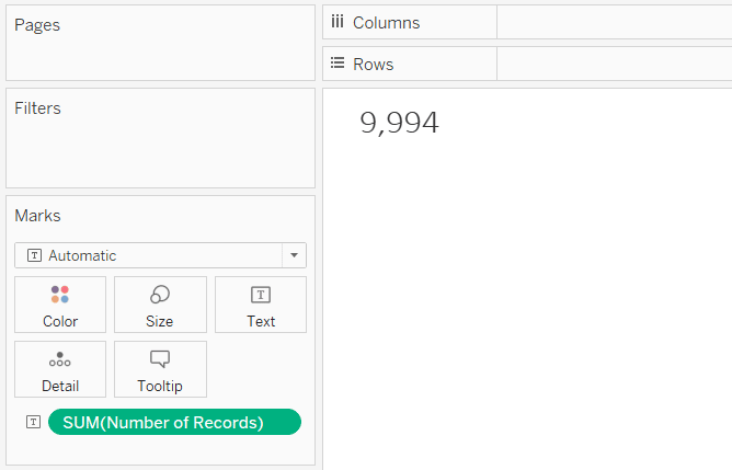 Add Number of Records to the Text property