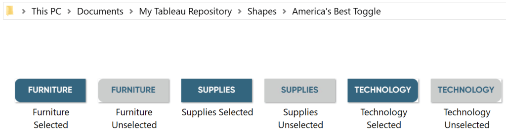 Add these images to a palette folder (or create a new one) in your Tableau Repository