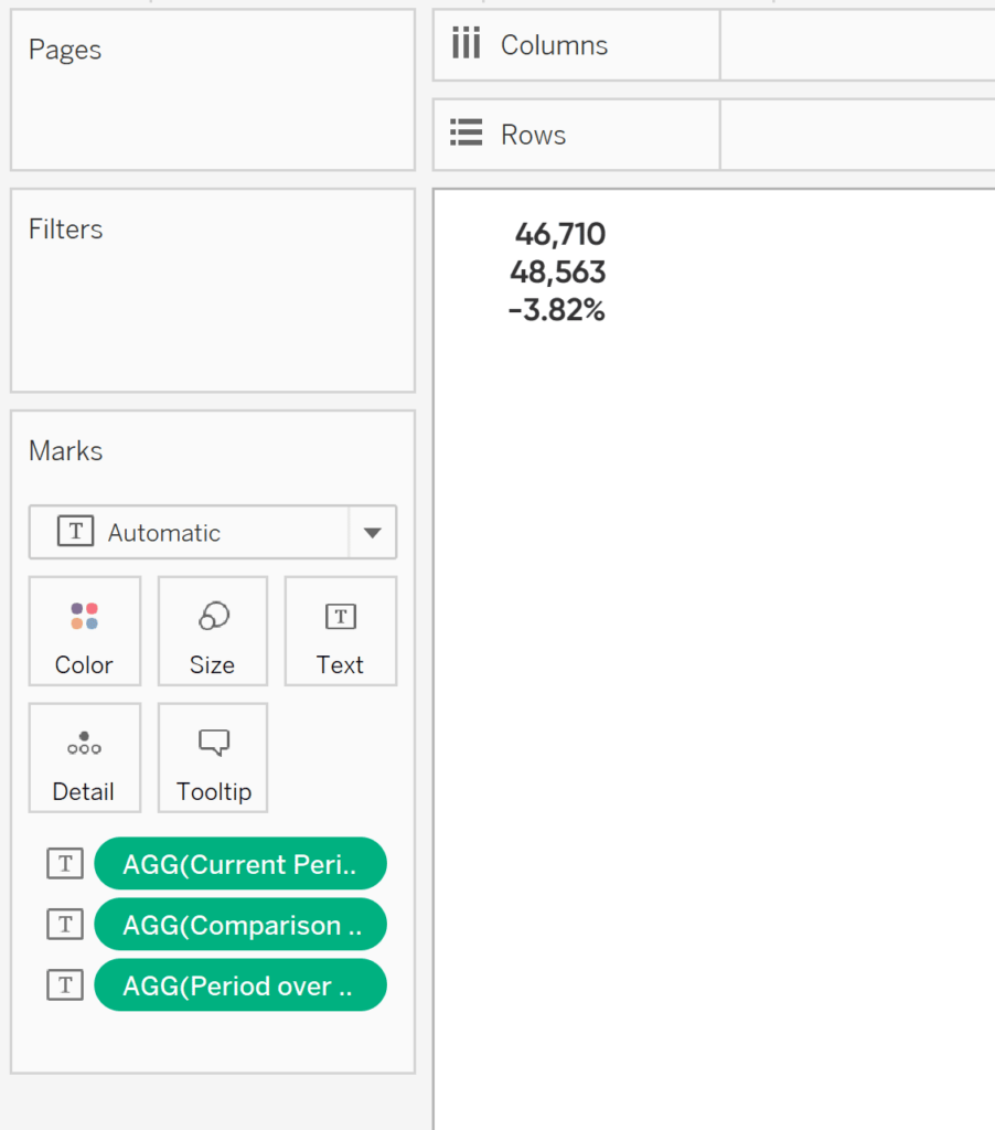 How to Automatically Compare Date Periods in Tableau