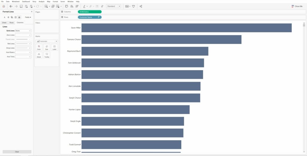 Creating a simple bar chart for Tableau sets