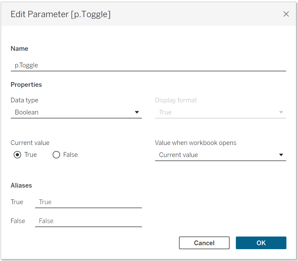 Parameter p.Toggle