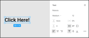 Using the Text tool in Figma