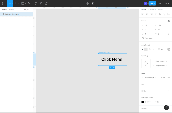 Framing a selection in Figma