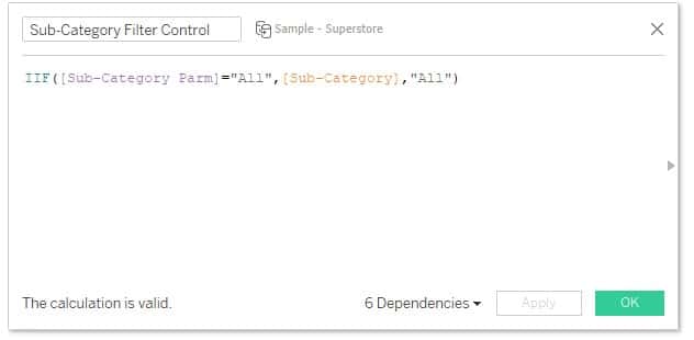 Filter control calculation to zoom in Tableau