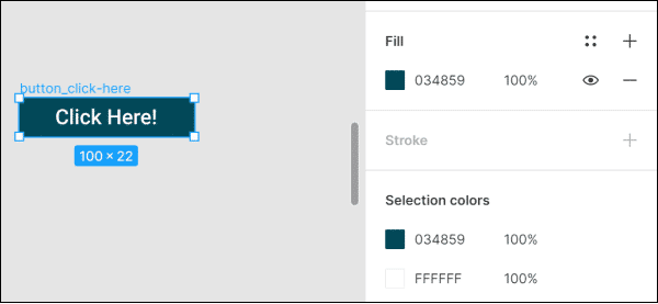 Adding color to the button in Figma