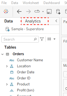 An introduction to the Analytics pane in Tableau