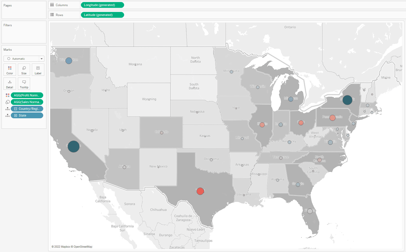 Normalized map in Tableau