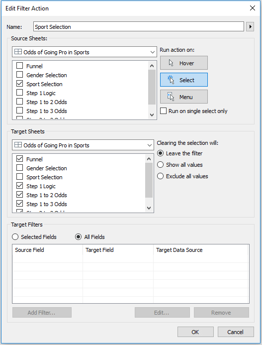 Tableau Shape Filter or Navigation Dashboard Action