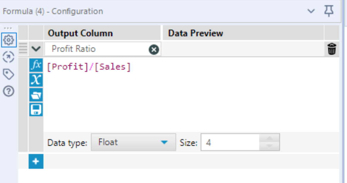 Profit/Sales calculation