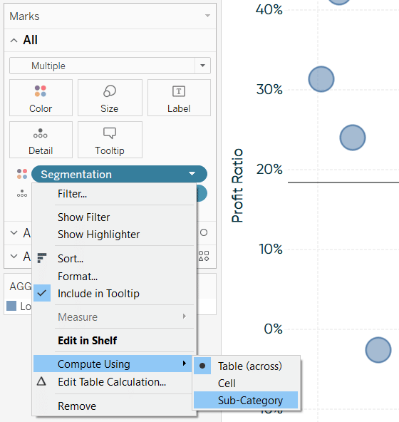 Changing the Default Addressing of a Tableau Table Calculation
