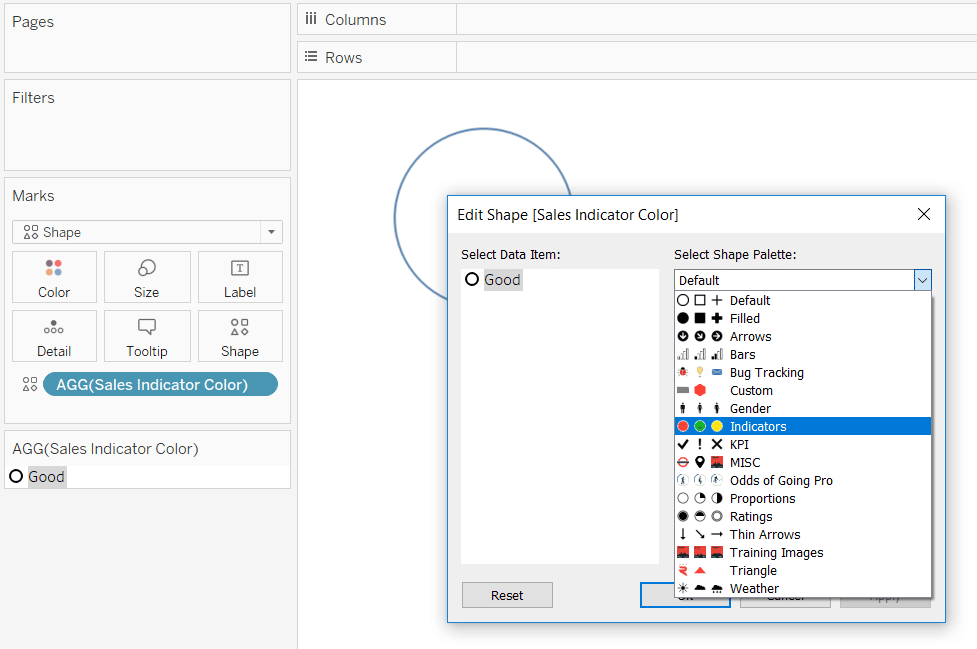 Choosing a Custom Shape Palette in Tableau Desktop