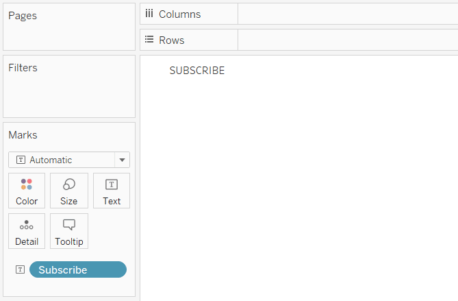 Subscribe Calculated Field on the Text Marks Card in Tableau