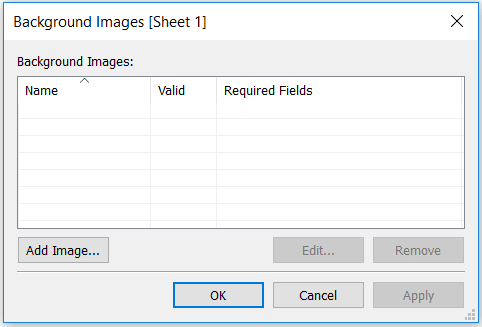 Tableau Adding a Background Image