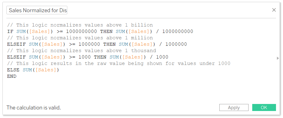 Sales Normalized for Distance calculation