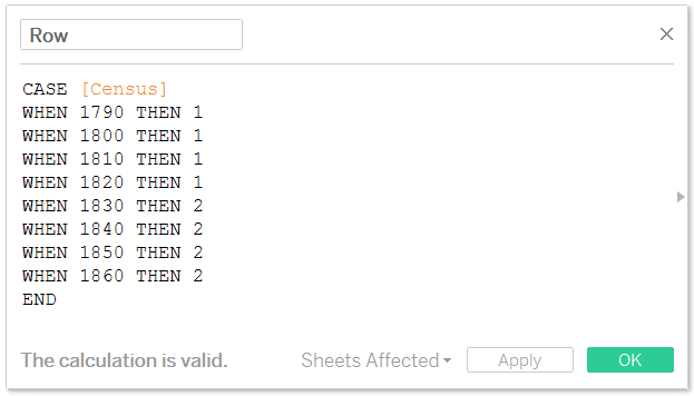 Tableau Row Manual Approach to Small Multiple Maps