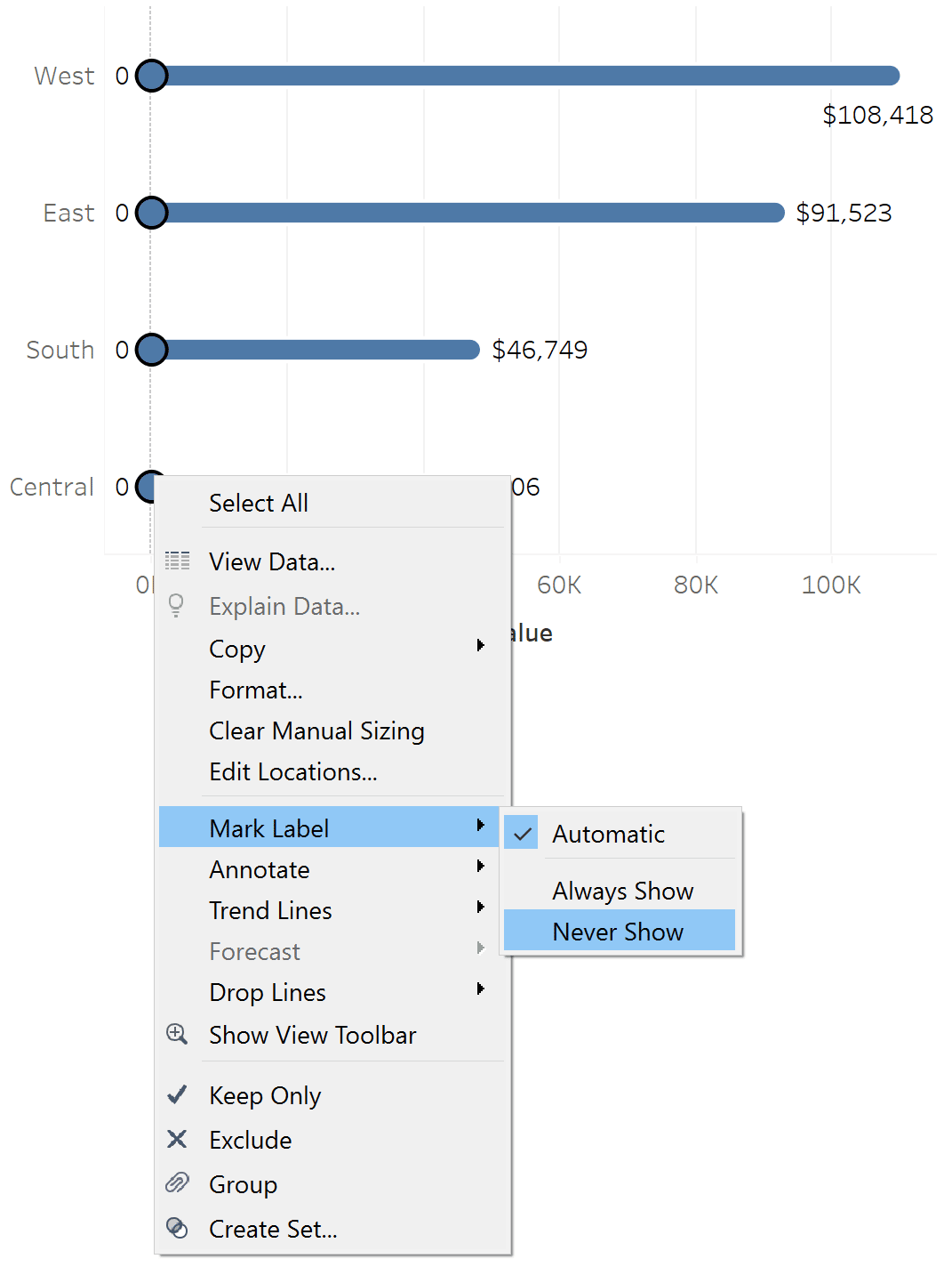 Adjust labels on rounded bar chart