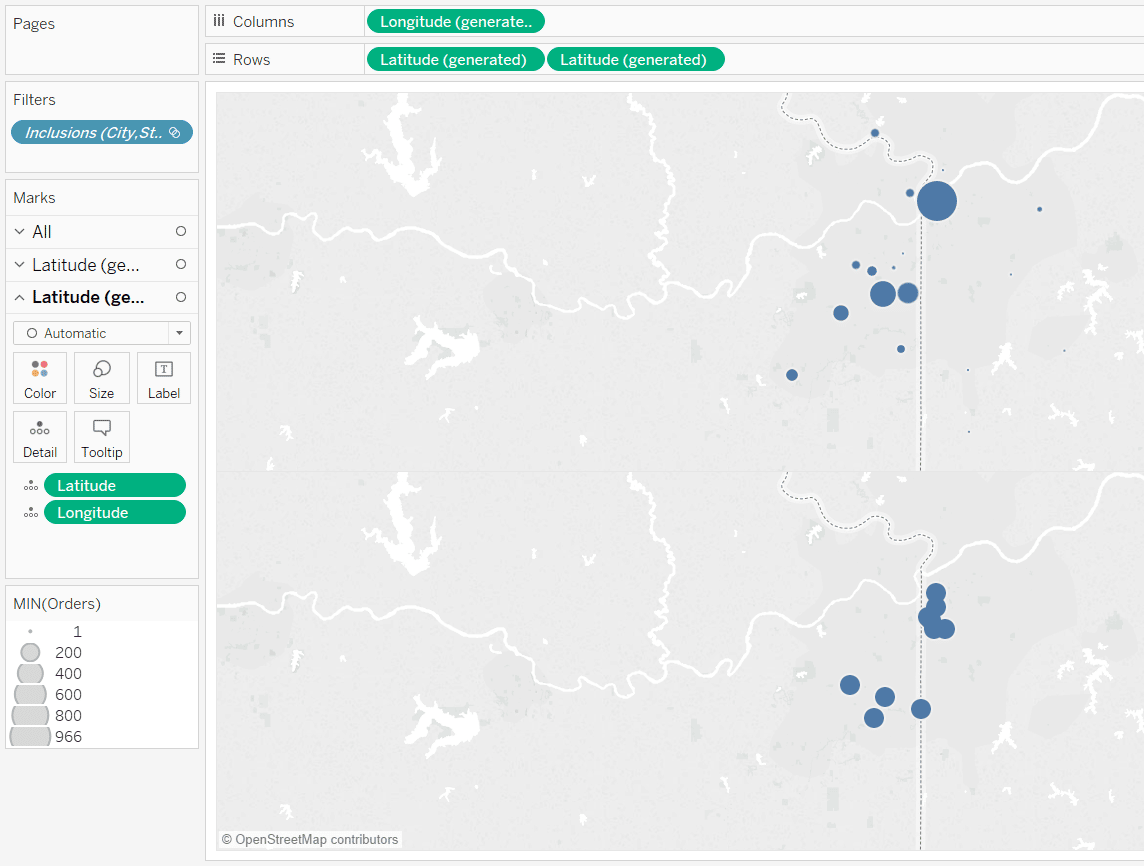 Two Symbol Maps in Tableau Using Custom and Generated Coordinates