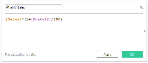 What-If Calculated Field in Tableau