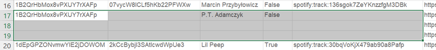 Select empty cells in Excel