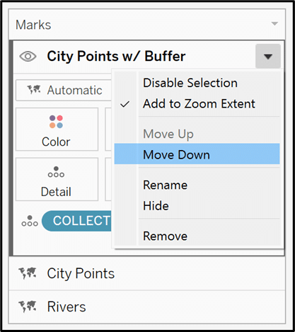 Select Move Down