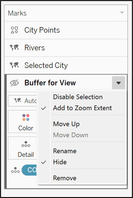 Buffer for View settings adjustment