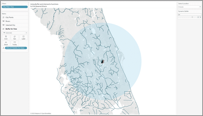 Mapping Florida with spatial data in Tableau