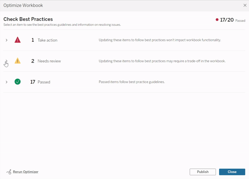 How to optimize workbooks in Tableau