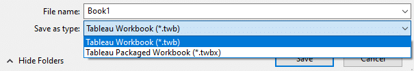 File types in Tableau