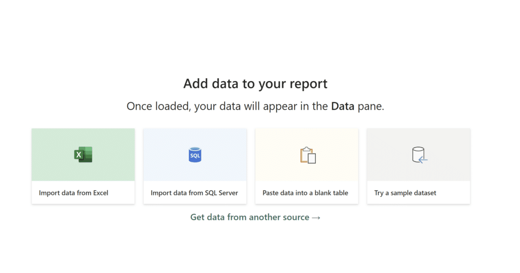 Add data to your report in Power BI