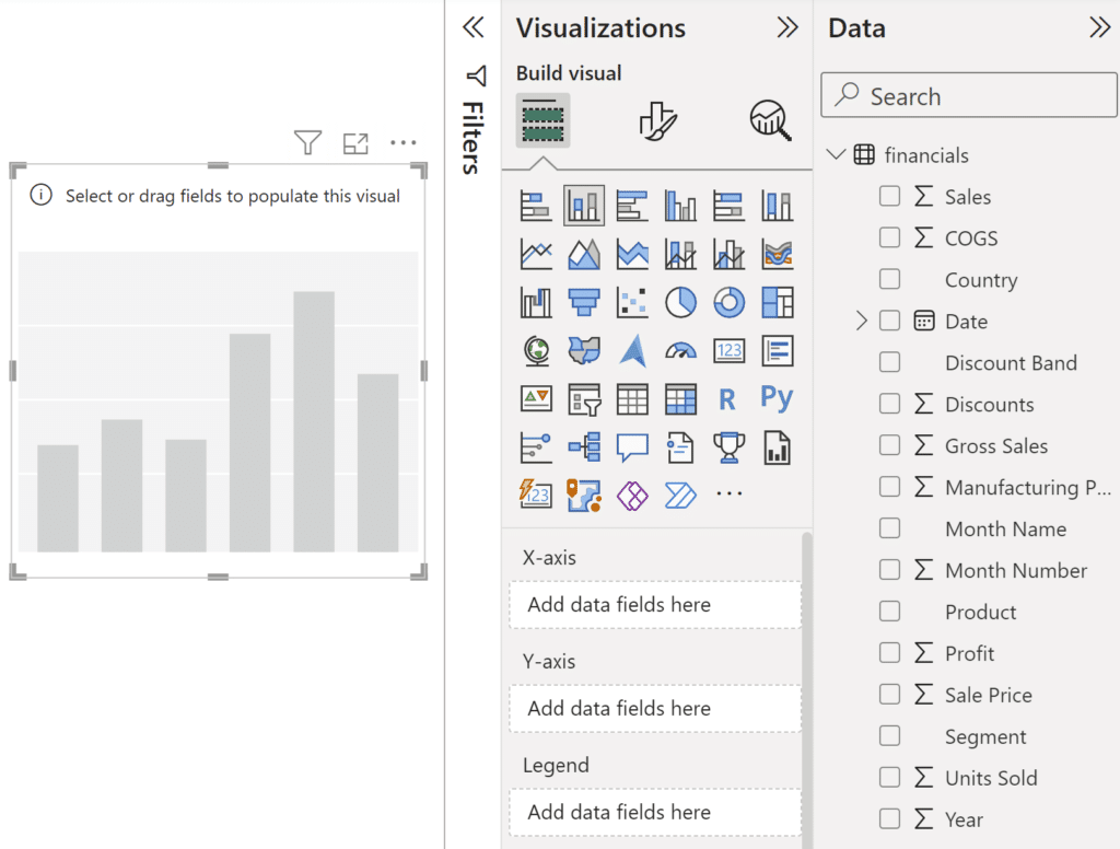 Use available formatting for Power BI bar charts