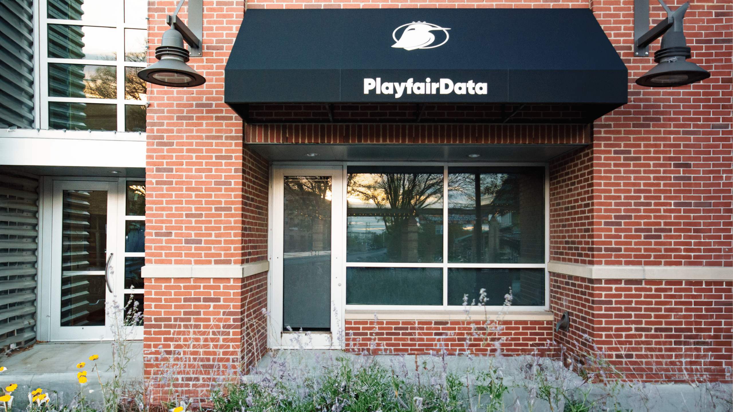 Kansas City Office Exterior with Playfair Data Awning