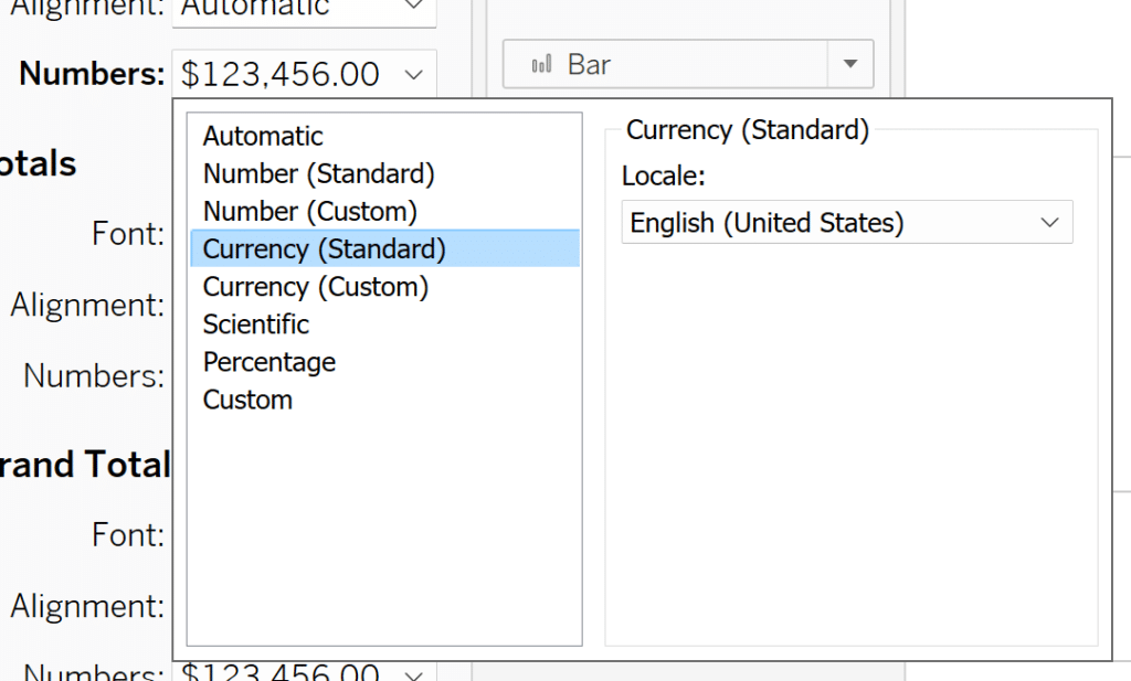 How to format price in Tableau