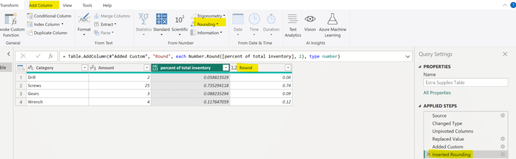 Create custom column comparison image 1