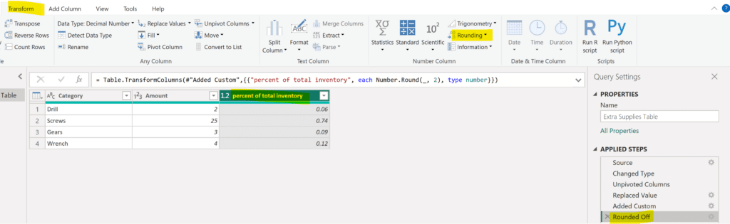 Create custom column comparison image 2