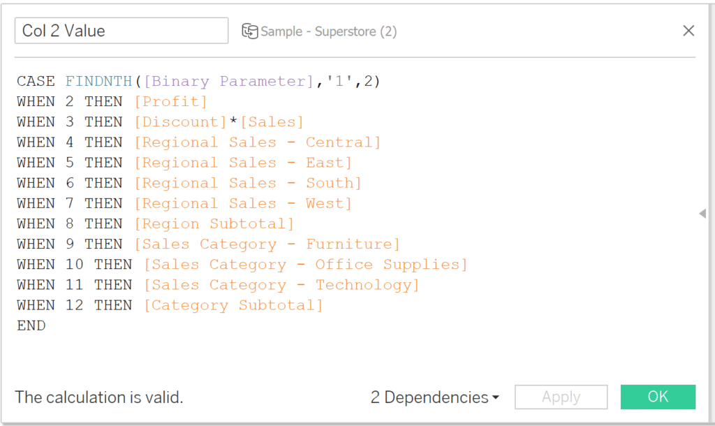 Column 2 Value