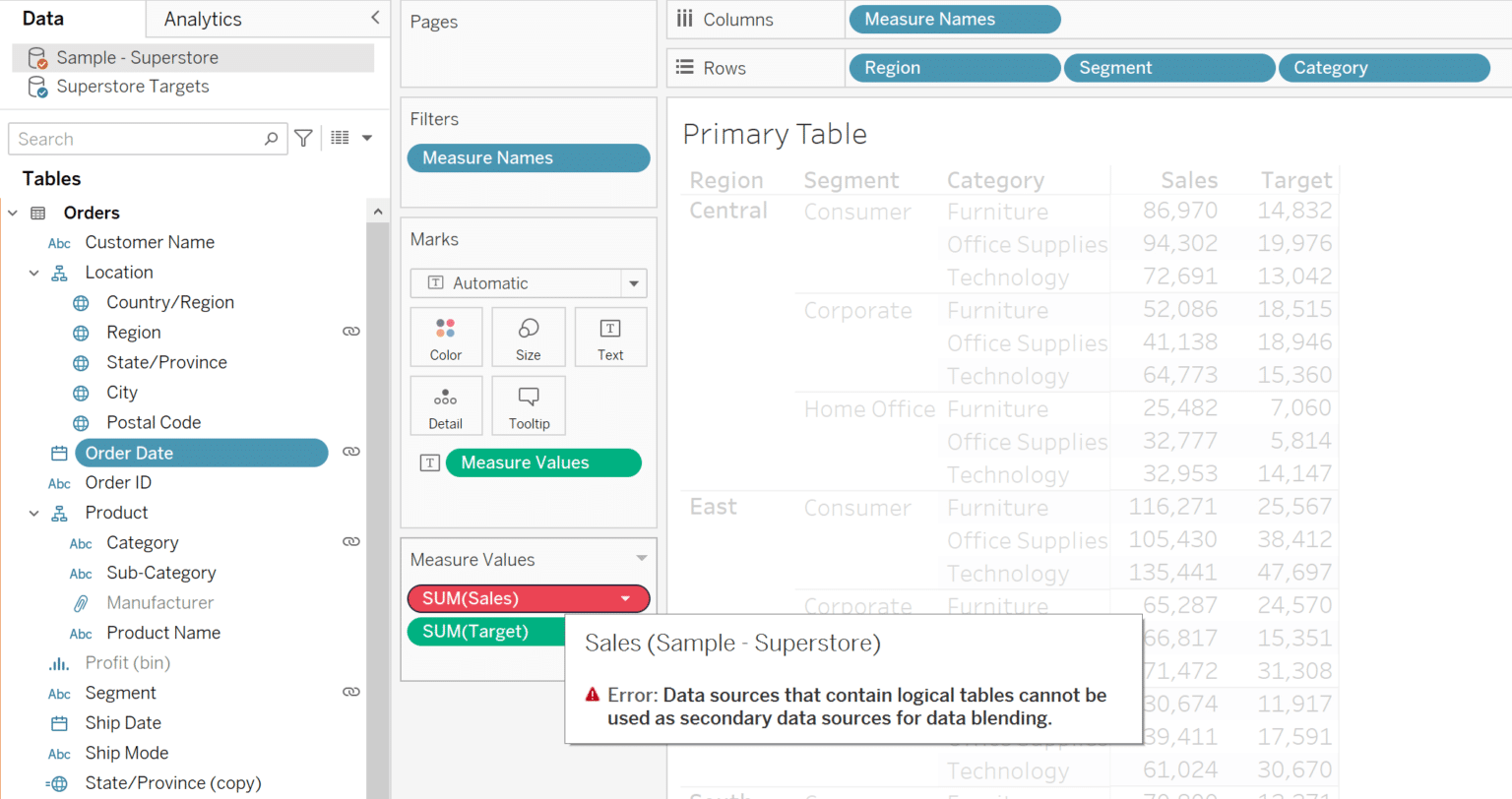 Bringing Tables Together: Blending Data Sources