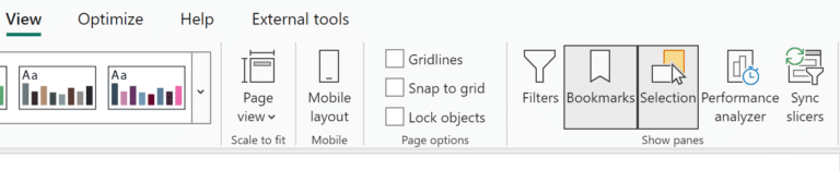 Toggle Visuals With Bookmarks in Power BI