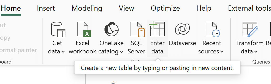 enter data