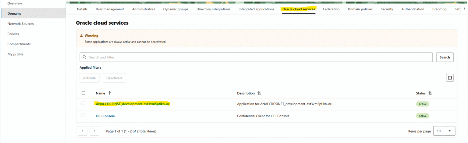 How to Setup Oracle Cloud Infrastructure for Oracle Analytics Cloud