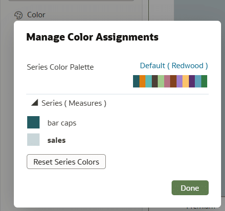 Adjust colors of the bar chart