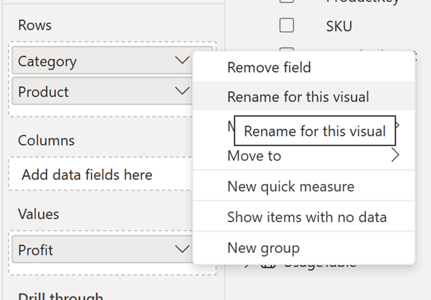 renaming columns to blank