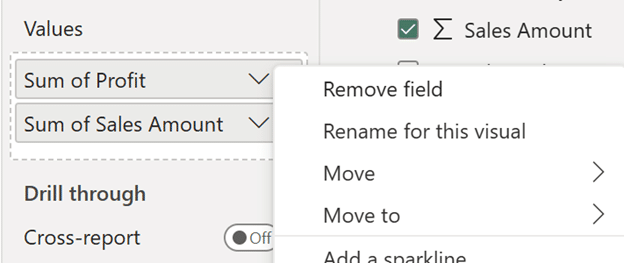 renaming profit and sales columns