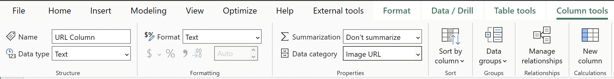 Data category change new