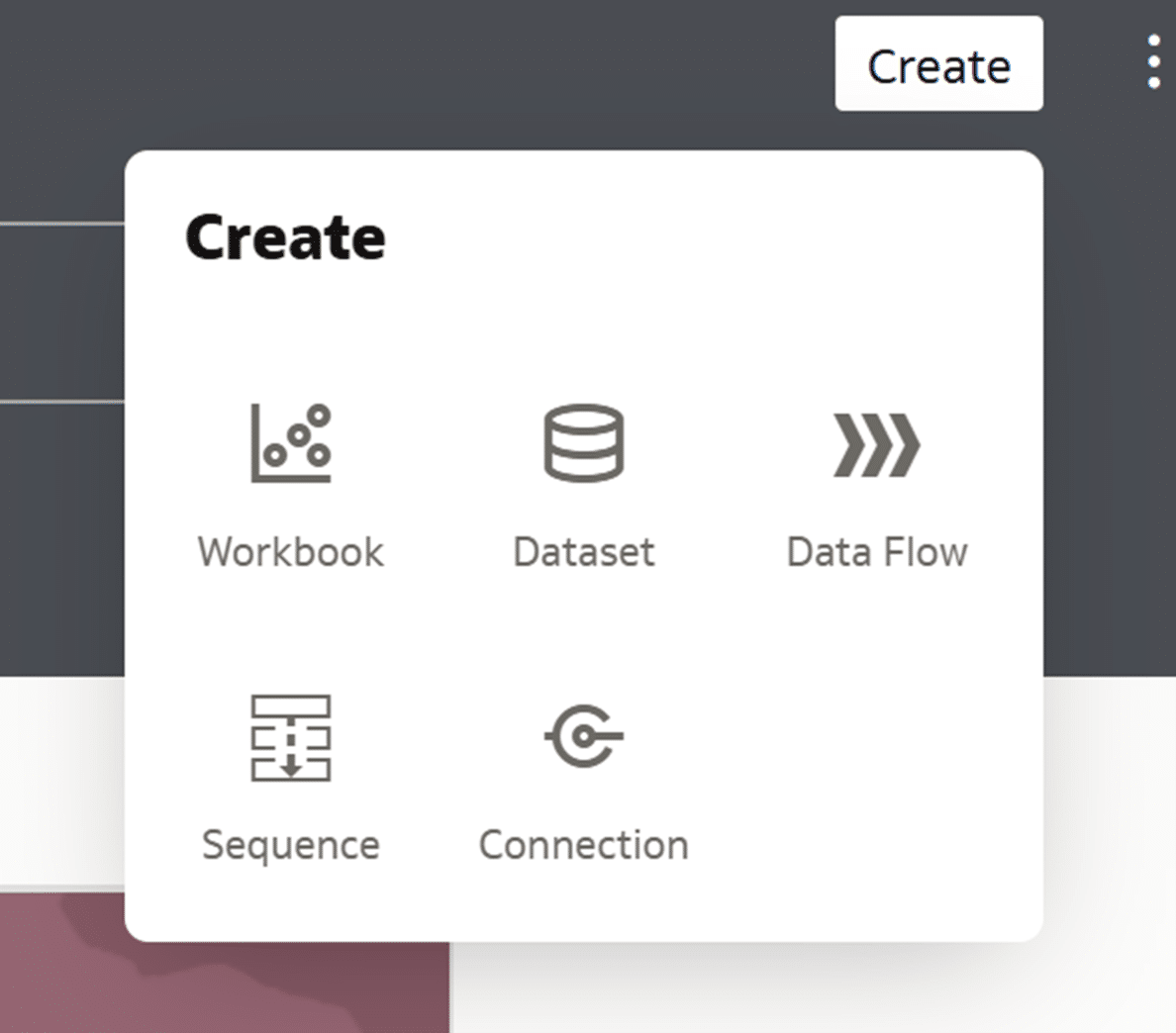 Create data connection in Oracle Analytics from database and systems