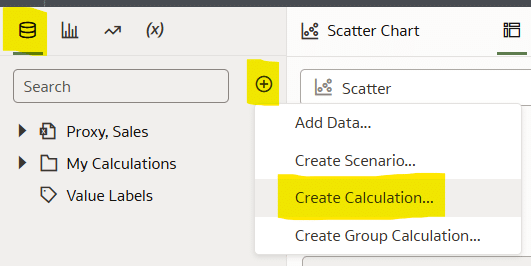 Create a calculation in Oracle Analytics