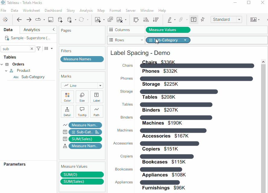 Add Subtotals Process